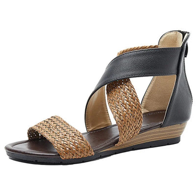 Zoey - Sandali in pelle intrecciata