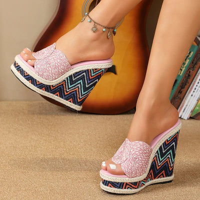 Alexa - Sandali Wedge Intrecciati