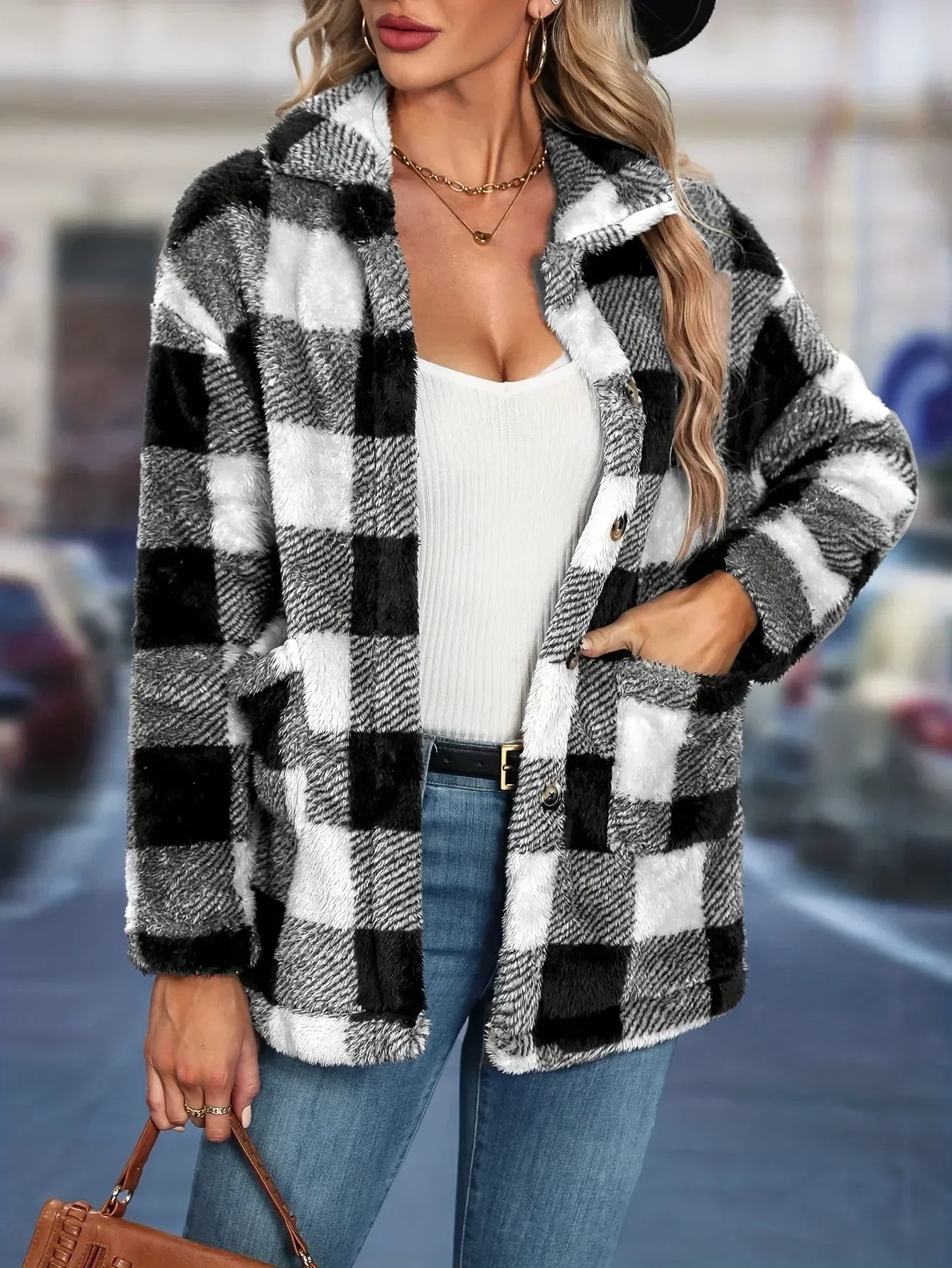 Carla | Giacca a quadri casual