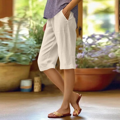 Brenda | Pantaloni Casual a Vita Alta Monocromatici