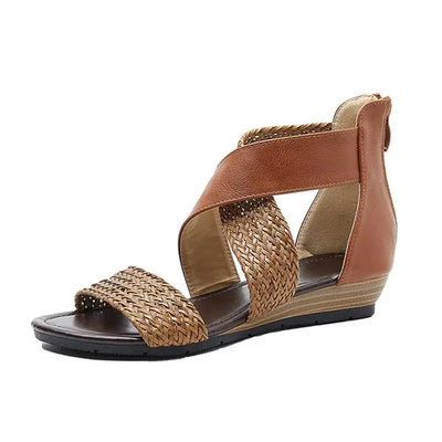 Zoey - Sandali in pelle intrecciata