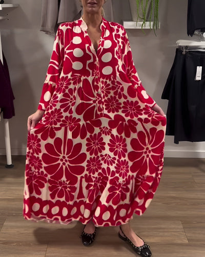 Marielle | Elegante Maxikleid mit Print