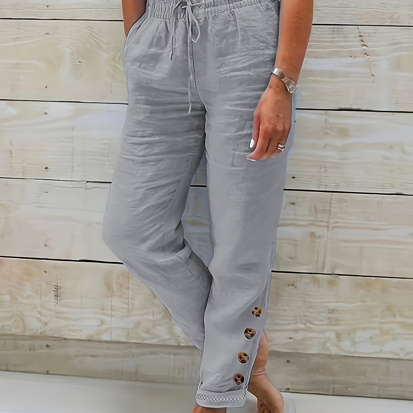 Linnea™ – Pantaloni Slim in Cotone