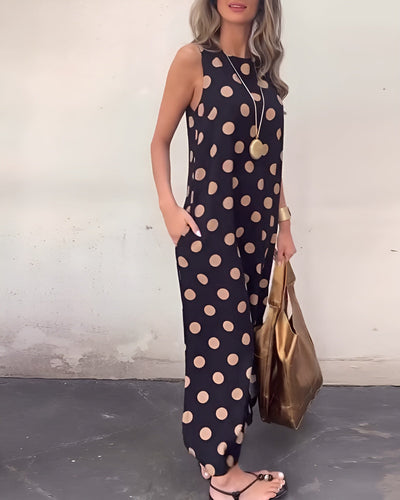 Roxane | Maxibito con spacco e pois