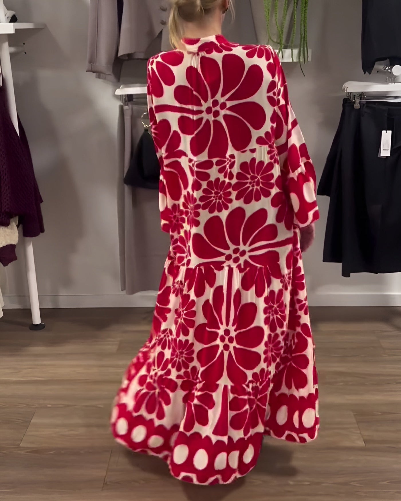Marielle | Elegante Maxikleid mit Print