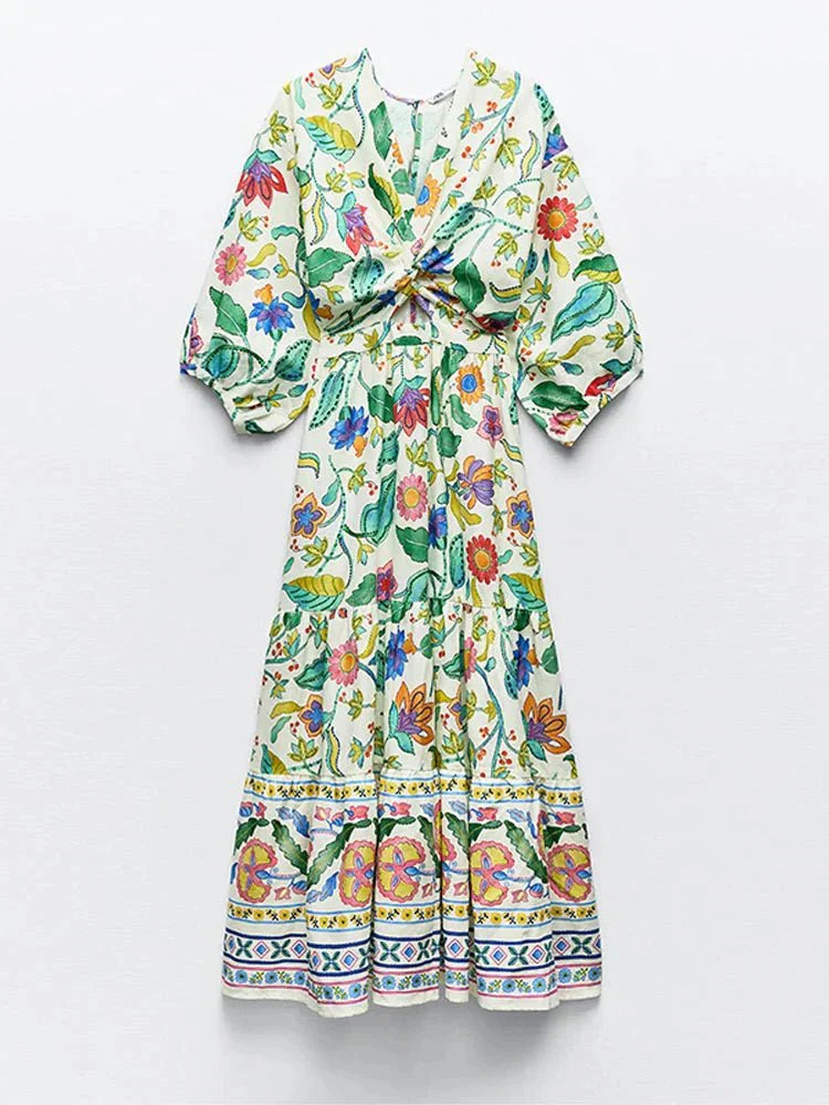 Bea - Abito Maxy Estivo a Fiori