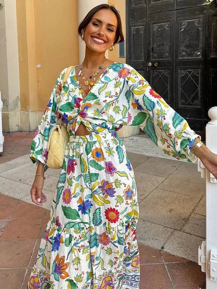 Bea - Abito Maxy Estivo a Fiori
