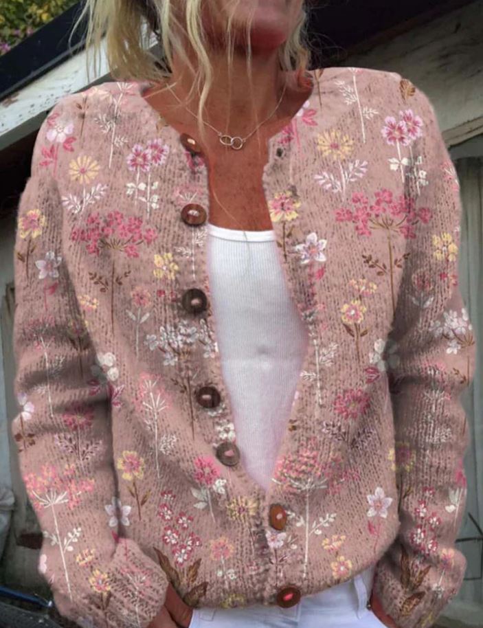 Lowri | Cardigan a Stampa Floreale