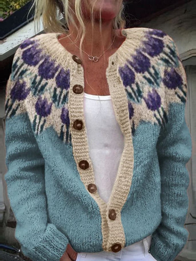 Keysha | Gilet con Motivo Floreale