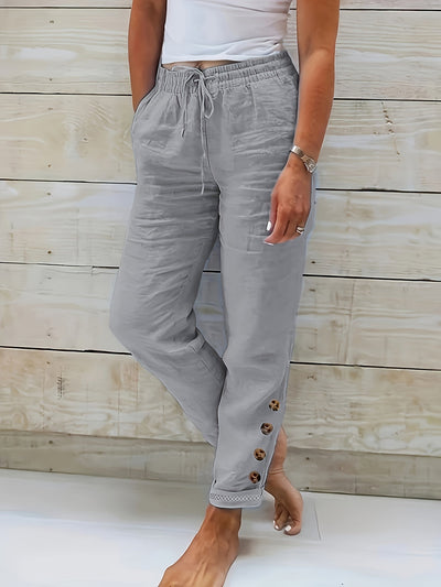 Linnea™ – Pantaloni Slim in Cotone