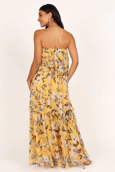 Elsie - Abito Maxy a Pois Senza Spalline