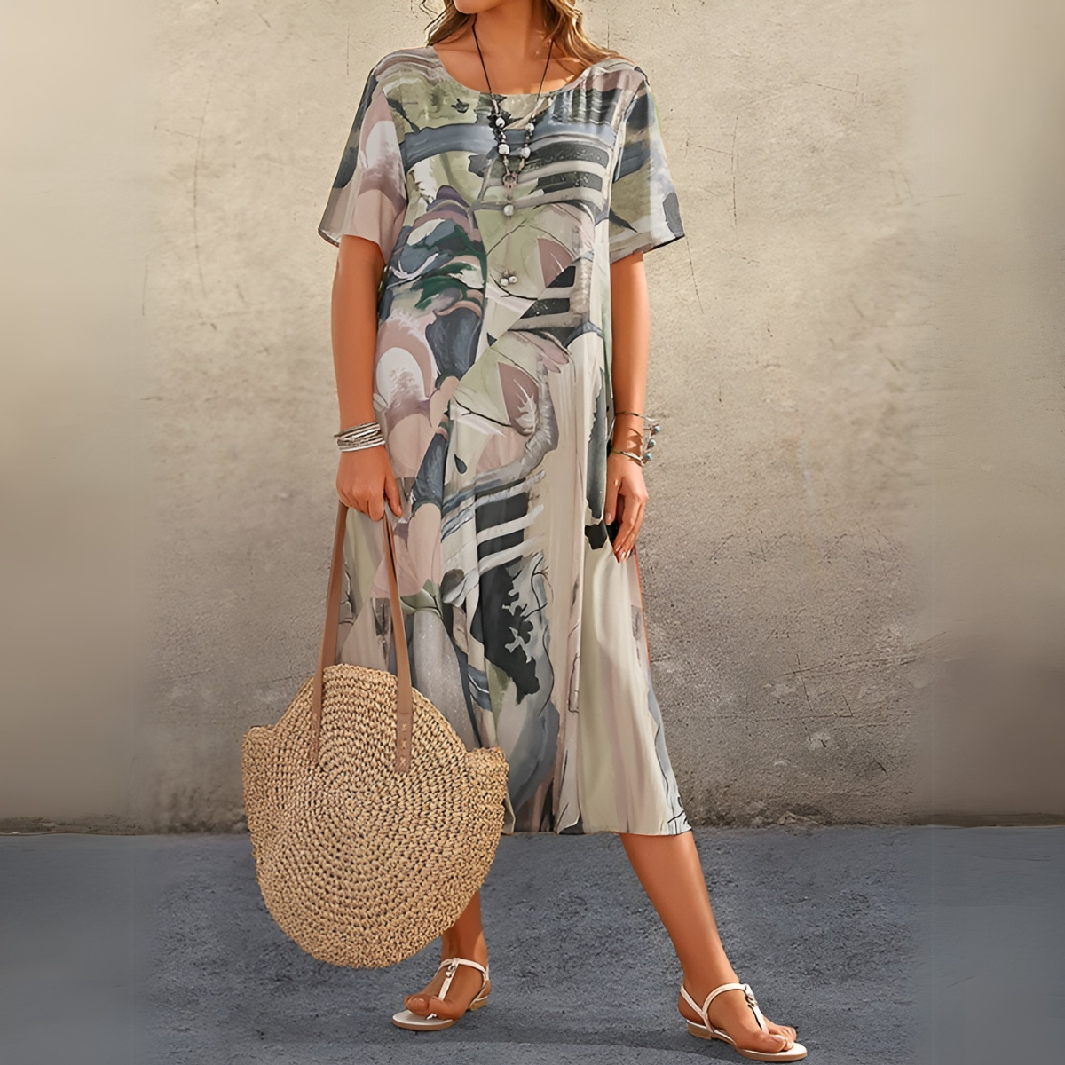 Joelle | Abito floreale fluido ed elegante