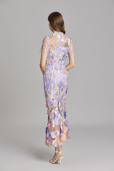 Sophia - Elegante abito floreale in stile midi
