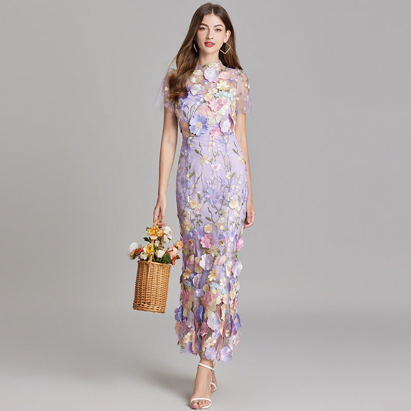 Sophia - Elegante abito floreale in stile midi
