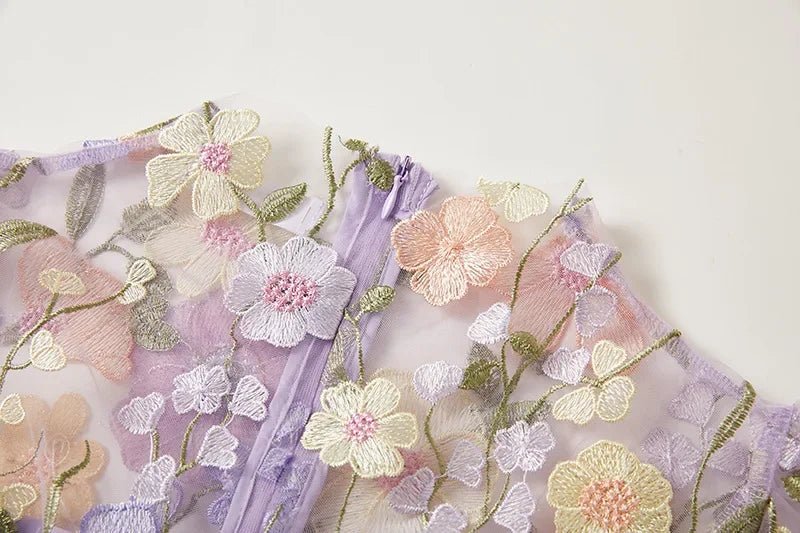 Sophia - Elegante abito floreale in stile midi