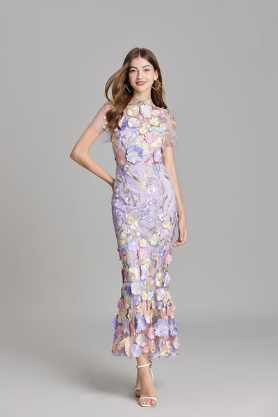 Sophia - Elegante abito floreale in stile midi