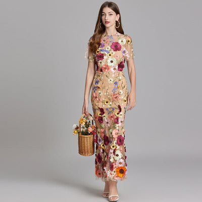 Sophia - Elegante abito floreale in stile midi