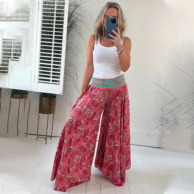 ARIELA | PANTALONI BOHO FLUIDI